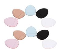 HONITANO 12pcs Mini Finger Powder Puff for Women Soft Dry and Wet Dual Use Makeup Sponges Lightweight Portable Cosmetic Applicators for Foundation and Face Powder Random Color