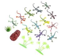 HONITANO 12pcs Mini Simulated Lizard Models Reptile for Over Years Educational Animal Figures for Cognitive Learning and Pretend Play at Home Office Garden Decor