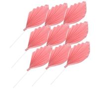 HONITANO 12pcs Paper Fan Cake Decor Elegant Leaf Topper for Weddings Birthdays Luau Parties Beautiful Easy to Use Cake Ornaments for Stunning Dessert Tables
