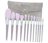 HONITANO 12Pcs Professional Makeup Brush with Premium Synthetic Hair for Women Multi-functional Cosmetic Brushes for Powder Foundation Concealer with Stylish Storage Bag