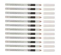 HONITANO 12pcs White Eyeliner Pencils Waterproof Makeup Eyeliner Applicators Eye Highlighter Pens for Precise Eye Brightening and Waterline Use