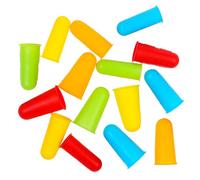 HONITANO 15 Pcs Silicone Finger Protectors Covers for Sewing Gardening Needlework Heat Resistant Elastic Reusable Finger Guards and Colors for Injury Protection and Easy Cleaning