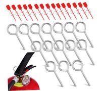 HONITANO 15 Sets Fire Extinguisher Lock Pins Metal Replacement Pull Safety Pins for Fire Extinguisher Tools Fit Safety Compliance Accessories