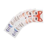 HONITANO 15PCS Animal Glitter Face Stickers PVC Soft Skin Cute Fox Giraffe Unicorn Decals for Halloween Party Cosplay Birthday Festival Ornaments