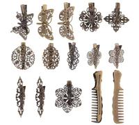HONITANO 15pcs Vintage Hair Clips Duckbill Barrettes for Women Elegant Hair Pins with Simple Design Suitable for Everyday Wear and Special Occasions