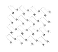 HONITANO 16pcs Flip Lid Trash Can Spring Garbage Can Torsional Springs Replacement Metal Trash Lid Silver Stainless Steel
