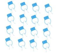 HONITANO 16pcs Professional Nose Stop Clips Blue Nasal Breathing Training Clips Portable Nose Bleeding Stopper for Lung Exercise and Swimming Use