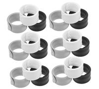 HONITANO 18pcs Silicone Reusable Cable Ties Slap Bands for Wrapping Paper Roll Holder Soft Deformation-Resistant Wristbands for Home Office Vehicle Organization Instant Fixation and Easy