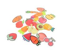 HONITANO 19pcs Adorable Fruit Brooch Pins Cute Cartoon Acrylic Badge for Fruit Shaped Accessories for Dresses Shirts and Collars Healthy Eating