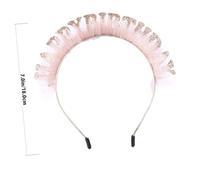 HONITANO 1pc Pink Lace Hairband for Happy Birthday Design Charming Party Accessory for Birthdays and Festivals Durable and Elegant Hairdress