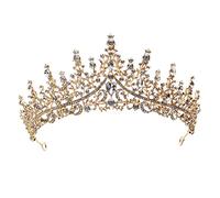 HONITANO 1Pc Shiny Bridal Crown Elegant Alloy Rhinestone Headpiece for Wedding Engagement Special Occasions Comfortable Wear Eye Catching Decoration for Memorable Moments
