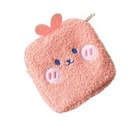 HONITANO 1PC Storage Bag for Sanitary Pads Cute Pink Nursing Pad Pouch for Women Travel Toiletry Organizer for School Office and Outdoor Use