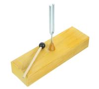 HONITANO 1Pc Tuning Fork with Wooden Resonance Box Educational Acoustics Instrument for Science Experiments Sound Therapy for Teaching Sound Conduction Vibration