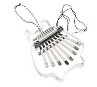 HONITANO 1set Crystal Transparent Mini Kalimba Key Finger Piano Portable Musical Instrument for Beginners Travel-friendly Thumb Piano for Home Gatherings Outdoor Adventures