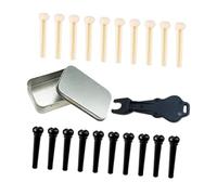 HONITANO 1Set Professional Guitar Bridge Pin Pegs String Pegs with Bridge Pin Puller for Acoustic and Electric Guitars Smooth Finish for Easy Installation Durable and Safe