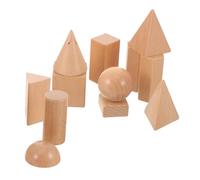 HONITANO 1sets Wooden Shape Matching Toy Geometric Building Blocks for Toddlers Educational Plaything for Hand-eye Coordination Logical Thinking for Parent Interaction