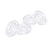 HONITANO 2 pairs Transparent Portable Rubber Bar Pads for Doorway Pull-up Bars Anti-slip Shock Absorbing Door Frame Protectors for Home Gym Strength Training Easy Install