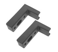 HONITANO 2 Pcs Adjustable Height Wall Mounted Barbell Holder PP Material Sturdy Gym Organizer for Home Squat Rack Attachments Weight Storage