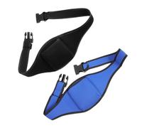 HONITANO 2 Pcs Adjustable Neoprene Mic Belt Bag Sweat-Absorbent Waistband Pouch for Fitness Instructors Teachers Theatre Microphone Carrier Black