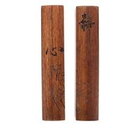 HONITANO 2 Pcs Handmade Hardwood Paperweights for Calligraphy and Ink Painting, Non-slip Solid Wood Paperweights 18cm with Storage Box, Home Study Desk Essential for Art Students