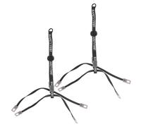 HONITANO 2 Pcs Hard Hat Chin Strap, Multi-Point Adjustment Black Chin Strap with Coin Bead Type, for Construction and Industrial Worker