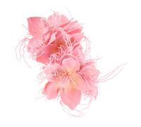 HONITANO 2 Pcs Hawaiian Style Flower Hair Clips for Women Lightweight Dragon Beard Material Floral Hairpins Quick Styling Side Barrettes for Beach Vacation and Social Occasions
