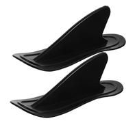 HONITANO 2 Pcs Inflatable Surfing Wing Single Fin Surfboard Tracking Fin Surfboard Boat Detachable Marine Beach Tail Paddleboards Aqua Sup Rudder Universal Paddle Board Black