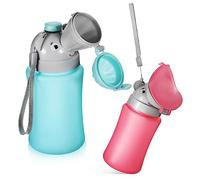 HONITANO 2 Pcs Portable Urinal Bottle for Boys Toddlers with No Leakage and Easy to Use Abs+pp Material, Lightweight Ergonomically Designed Bucket for Potty Training in Car and Travel