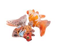 HONITANO 2 Pcs Simulated Goldfish Realistic Ocean Animal Models for Cognitive Development and Interactive Play Educational Aquarium Decor