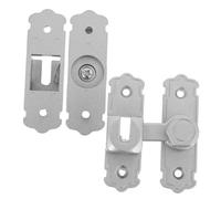 HONITANO 2 Pcs Small Sliding Door Bolts Heavy Duty Flip Latch Locks for Bathroom Bedroom Cabinet Indoor Use Silver Quiet Operation Easy Install