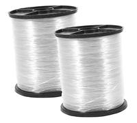 HONITANO 2 Rolls Clear Invisible Hanging Wire Durable Nylon Picture Wire for Hanging Decorations Canvas Mirrors Ornaments Party Garland Suspension Construction Grade Transparent