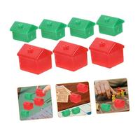 HONITANO 2 Sets Board Game House Props Replacement for Hotels and Houses Bright Colored Game Accessories for S Development and Thinking Exercise