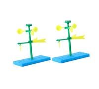 HONITANO 2 Sets DIY Educational Wind Vane Models Plastic Experiment Kits for Science Learning and Stem Activity