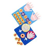 HONITANO 2 Sets Felt Board Number for Math Learning and Counting Addition Subtraction Teaching Aid Enhancing Hand-eye Coordination and Cognitive Skills Safe Educational Plaything for