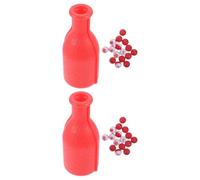 HONITANO 2 Sets Funny Dice Shaker Cups with Numbered Pills for Pool Table Accessories, Plastic Billiard Dice Set, Versatile Compatibility and Wear-resistant Design for Bars and Snooker
