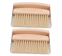 HONITANO 2 Sets Mini Dustpan and Brush for Desktop Cleaning Lightweight Small Keyboard Sweeper with Nylon Bristles Compact Table Dustpan and Broom for Pet Hair and Dirt