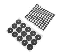 HONITANO 2 Sheets Black Billiard Ball Locator Stickers for Snooker Pool Table Marking Dots Woven Cloth Self Adhesive Position Markers with Maximum Adhesion for Practice and Play