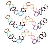 HONITANO 200pcs High Elastic Seamless Hair Ties Bulk Colorful Ponytail Holders for Women Thick Curly Straight Hair Durable Stretchy