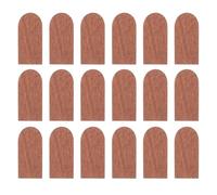 HONITANO 200pcs Mini Dollhouse Roofing: 1:6 Scalloped Tiles - Wood Tiles Kit - Tiny Craft Sheets for Playhouse Fairy Cabins Model Diorama Roofs DIY