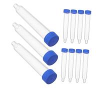 HONITANO 200PCS Plastic Urine Collection Tubes with Leakproof Screw Caps Clear Disposable Urine Sediment Test Tubes for Hospital Laboratory Diagnostic Use