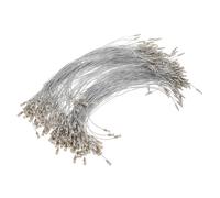 HONITANO 200pcs Silver Clothes Tag Fasteners Hanging Ropes for Price Tags Labels Secure Loop Strings for Clothing Jewelry Craft Show Use