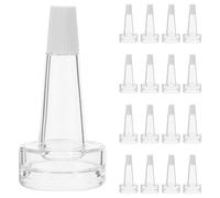 HONITANO 200pcs Trumpet Head Dropper Tips Ampoule Bottle Nozzle Reusable Plastic Vial Dropper Tip Accessories for Laboratory Use