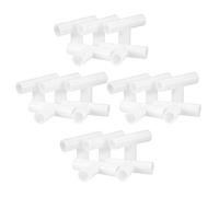HONITANO 20pcs 11mm T-Shaped Plastic Closet Frame Connectors for Fabric Wardrobe, Thickened Cube Organizer Replacement Parts, Shoe Rack and Clothes Rack Accessories for Storage Solutions