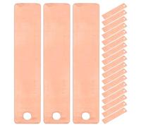 HONITANO 20pcs Copper Strip: Saltwater Battery Experiment Copper Electroding Strip for Science Lab Projects - Anode Educational Physics Activity Toy