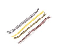 HONITANO 20pcs Doll Eyelashes Decor Diy Accessory 0.8cm Multi-color Black Brown Tea Gold Boys and Girls Craft Supplies for Doll Makeup