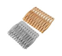 HONITANO 20pcs Metal Hair Combs with Teeth DIY Crafting Kit for Bridal Veils and Decorative Headpieces Durable Wire Slide Clips for Wedding Hairpieces and French Twist Accessories