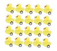 HONITANO 20pcs Mini Duck Pull Back Car for Battery Friction Powered Vehicle Safe Plastic Material Cognitive and Delicate Cartoon for Boys and Playtime
