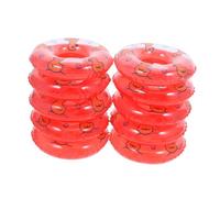 HONITANO 20Pcs Mini Floating Swim Rings with Duck Accessories Inflatable Pool Drink Holders for Dollhouse Decor Party Decoration and Photography Props Compact and Portable Pool Floats