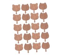 HONITANO 20pcs Mini Furniture Set Dollhouse Miniature Tray Trays for Decor Dollhouse Scenery Props Mini Dessert Props Light Brown Wood