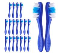 HONITANO 20Pcs Mini Prison Toothbrushes Short Handle Soft Bristle Compact Manual Toothbrushes Portable Oral Care Tools for Mental Health Facilities and Detention Use
